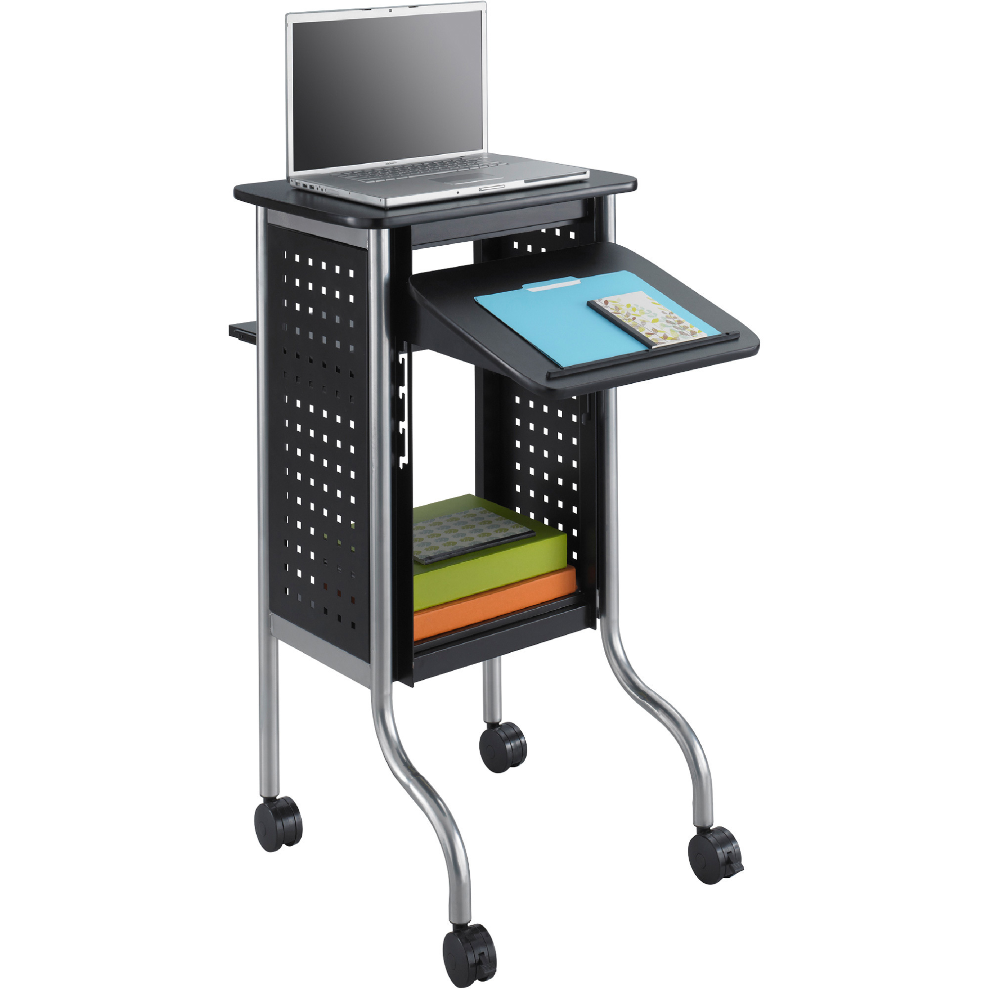 Safco Scoot Multi-Platform Presentation Cart, Black, Model# 8945BL